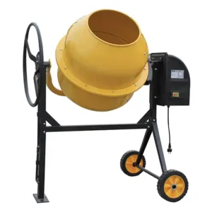 Bétonnière électrique portable durable de 130 L 600 W